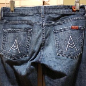 7 for all mankind flare jeans.